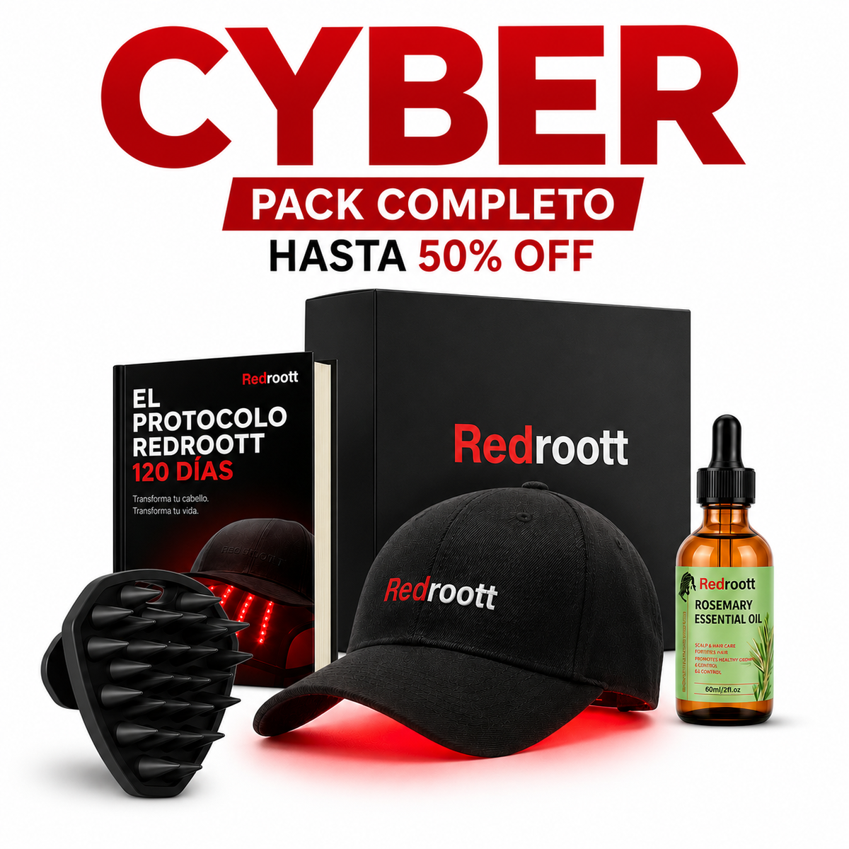 Redroott Pro gorra LED con visera
